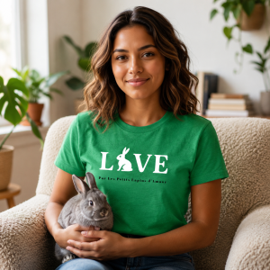 T-shirt « Love » – 100% coton (Femme)