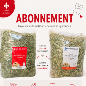 Abonnement - Foin Les Petits Lapins d'Amour