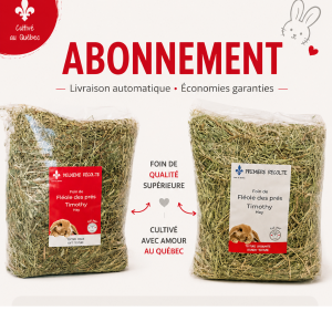 Abonnement - Foin Les Petits Lapins d'Amour